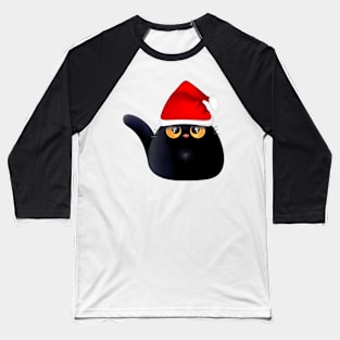 Santa Cat Baseball T-Shirt